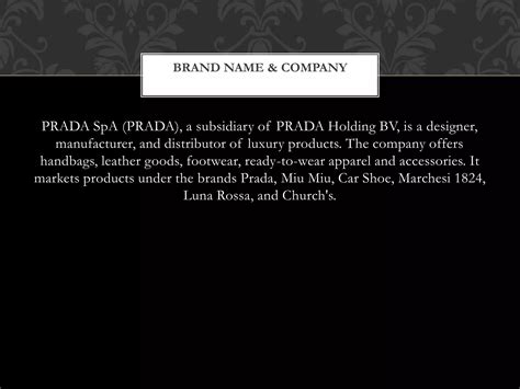 prada s.p.a prada holding s.p.a|prada company.